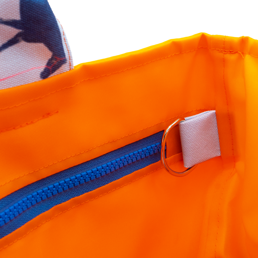 Big Blue/Orange Outside Bag