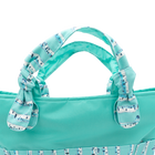 Cyan Birch Stripe/Aqua Outside Bag