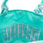 Cyan Birch Stripe/Aqua Outside Bag