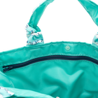 Cyan Birch Stripe/Aqua Outside Bag