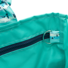 Cyan Birch Stripe/Aqua Outside Bag