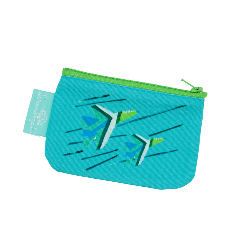 Blue Angels Zip Canvas Change Purse