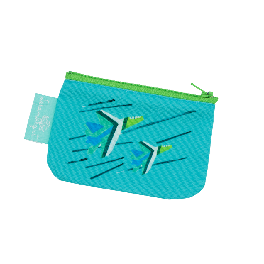 Blue Angels Zip Canvas Change Purse