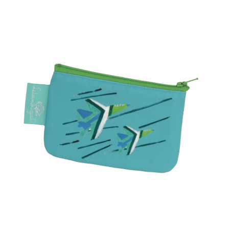 Blue Angels Zip Canvas Change Purse