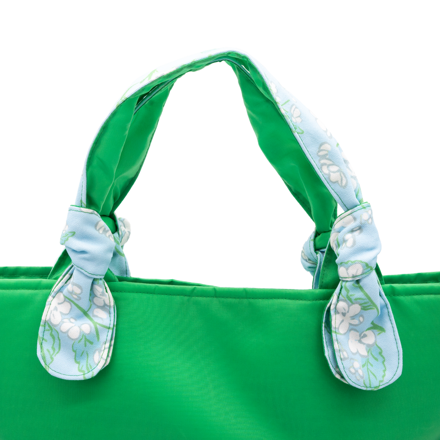 Breezy Blossoms/Green Outside Bag