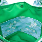 Breezy Blossoms/Green Outside Bag