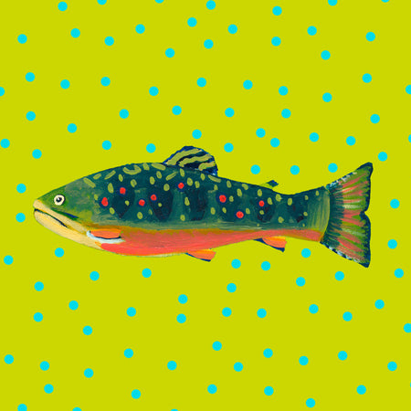 Citron Brook Trout Fabric
