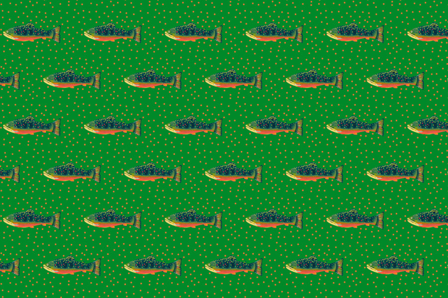 Emerald Brook Trout Fabric