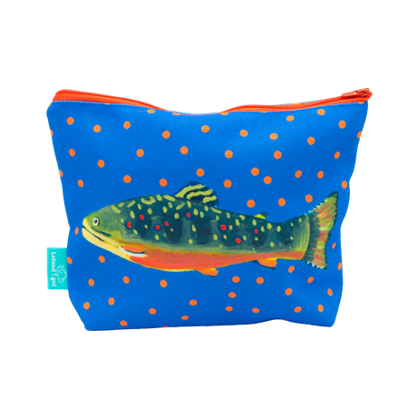 Periwinkle Brook Trout Ditty Bag