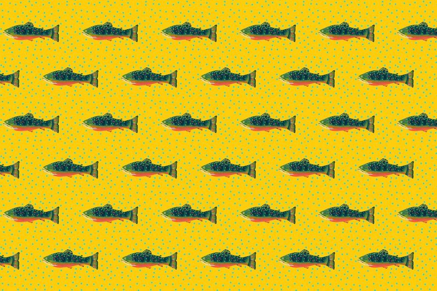 Sunshine Brook Trout Fabric