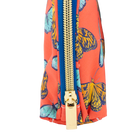 Coral Butterflies Puffy Half Moon Pouch