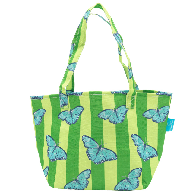 Striped Butterflies Baby Tote