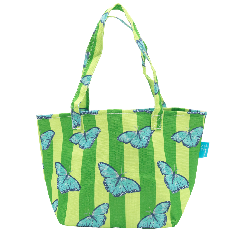 Striped Butterflies Baby Tote