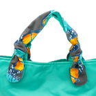 Mink Butterflies/Aqua Outside Bag