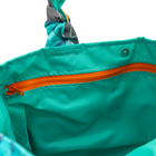 Mink Butterflies/Aqua Outside Bag