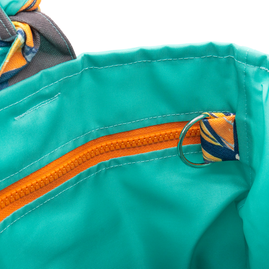 Mink Butterflies/Aqua Outside Bag