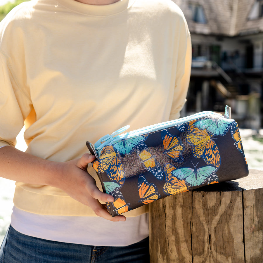 Mink Butterflies Eco-Leather Dopp