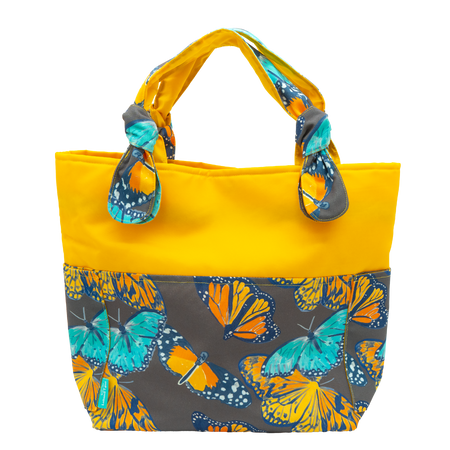 Mink Butterflies/Yellow Outside Bag