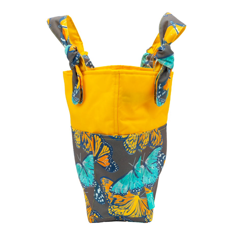 Mink Butterflies/Yellow Outside Bag
