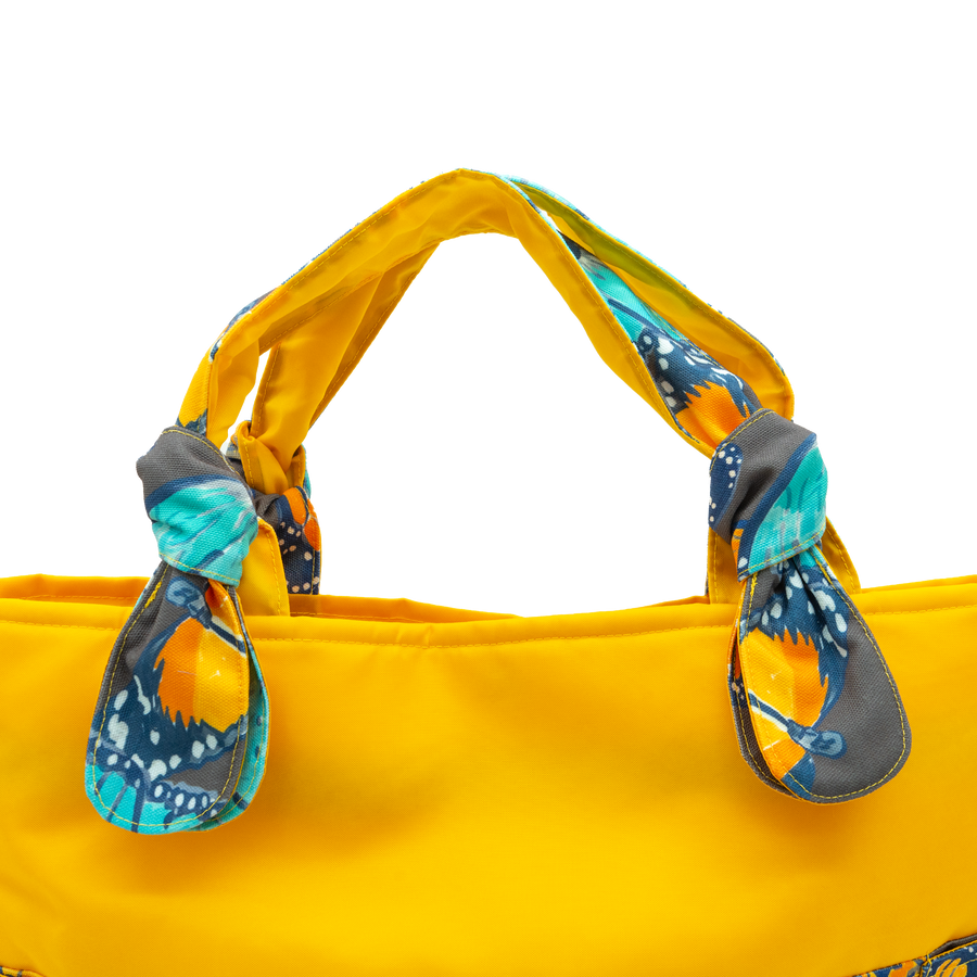 Mink Butterflies/Yellow Outside Bag