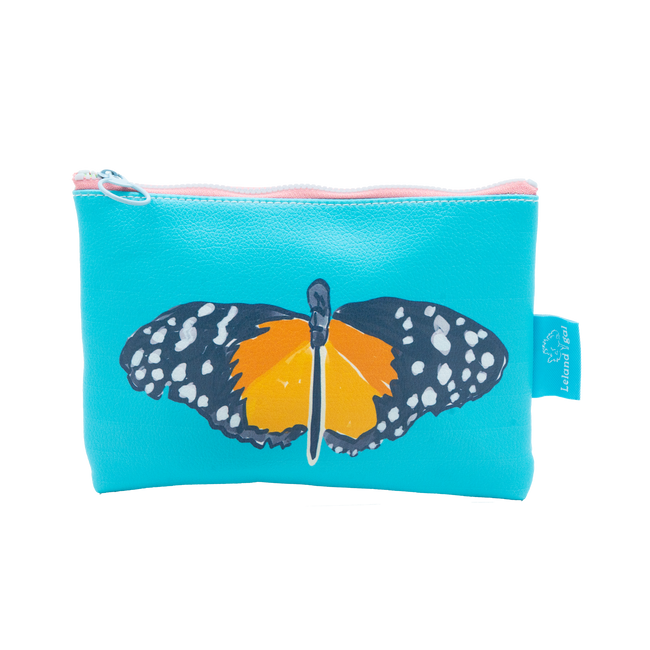Surf Butterfly Eco-Leather Stash Bag