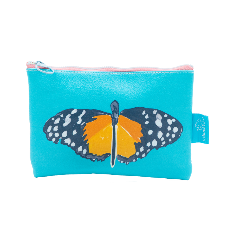 Surf Butterfly Eco-Leather Stash Bag