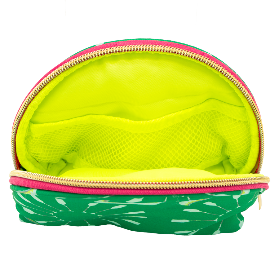Emerald Canoe Puffy Half Moon Pouch
