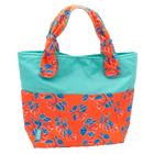 Coral Cherries Jubilee/Aqua Outside Bag
