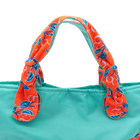 Coral Cherries Jubilee/Aqua Outside Bag