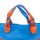 Coral Cherries Jubilee/Blue Outside Bag