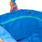 Coral Cherries Jubilee/Blue Outside Bag