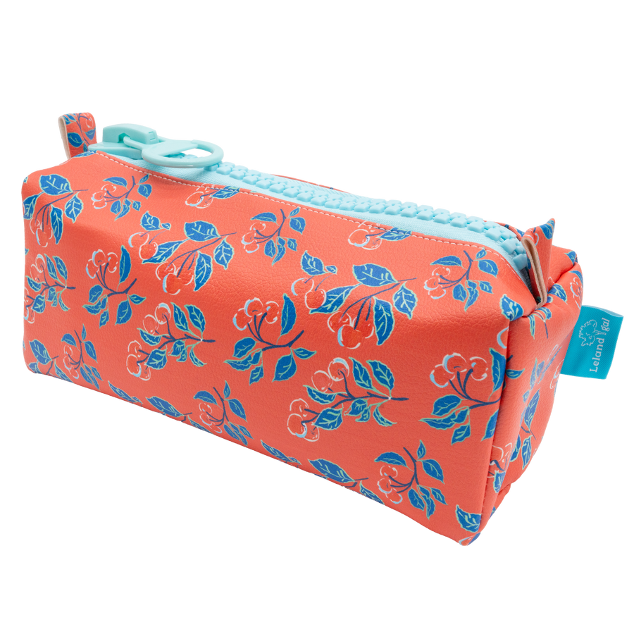 Coral Cherries Jubilee Eco-Leather Dopp