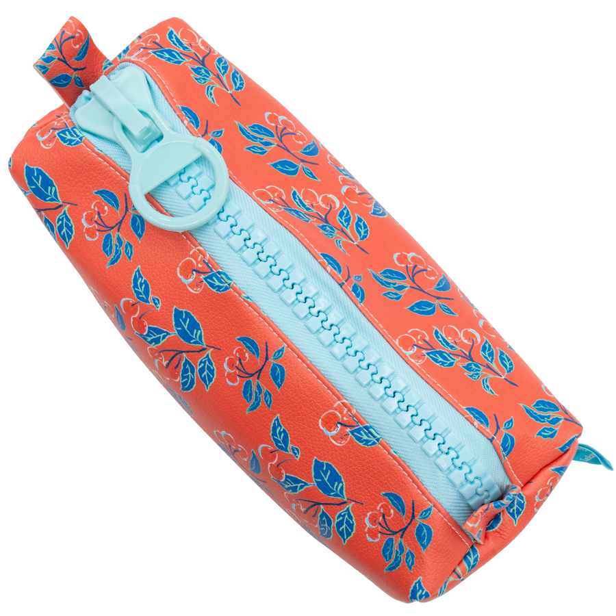 Coral Cherries Jubilee Eco-Leather Dopp