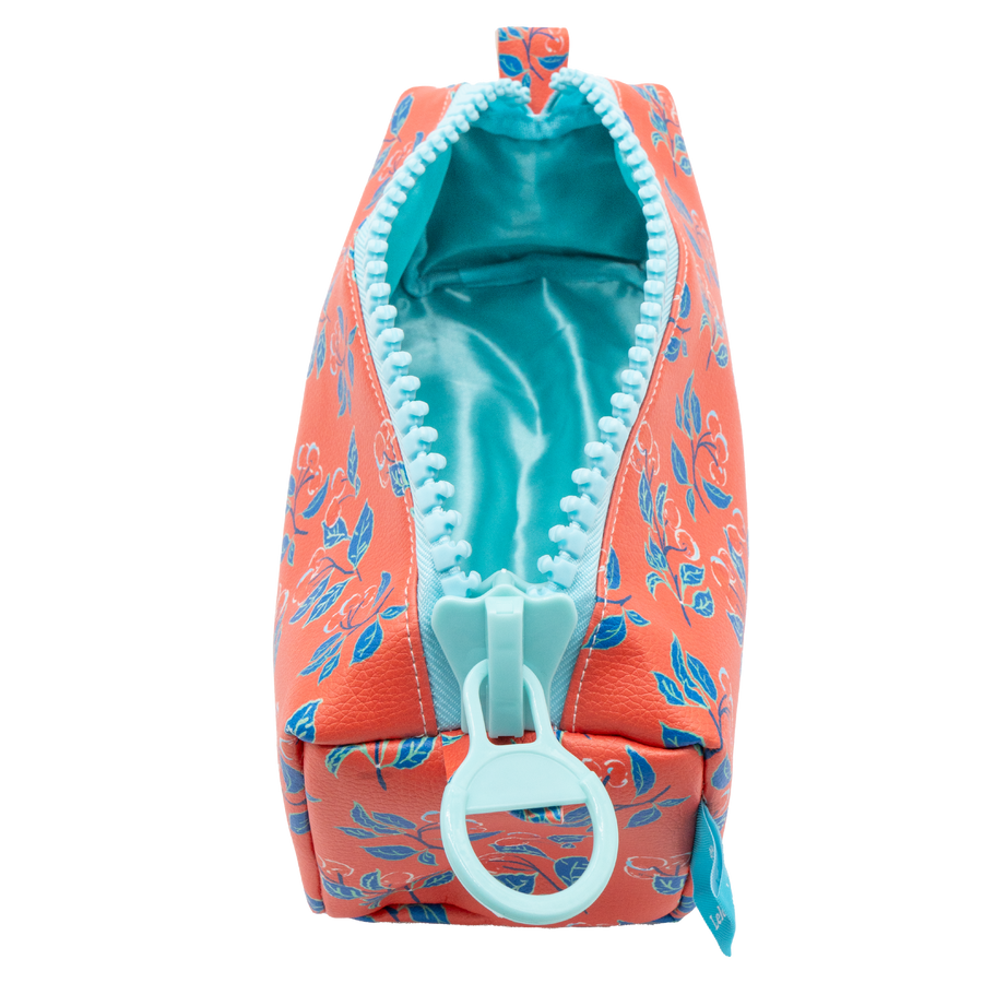 Coral Cherries Jubilee Eco-Leather Dopp