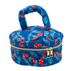Navy Cherries Jubilee Puffy Carry All