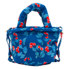 Navy Cherries Jubilee Puffy Purse