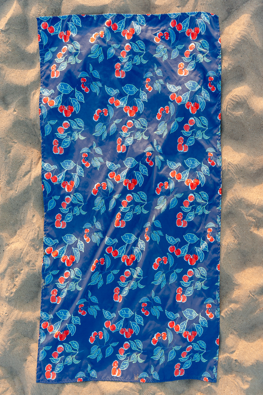 Navy Cherries Jubilee Quick Dry Towel