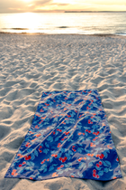 Navy Cherries Jubilee Quick Dry Towel