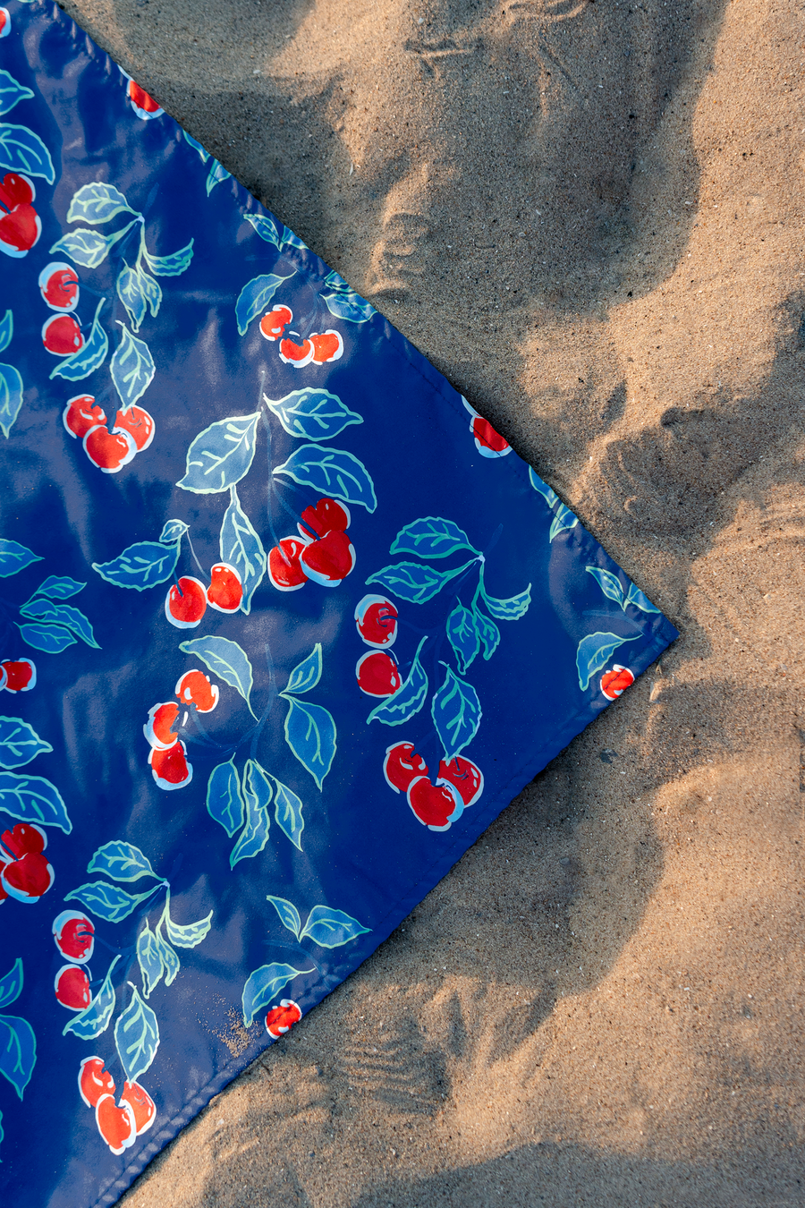 Navy Cherries Jubilee Quick Dry Towel