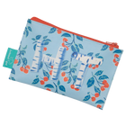 Powder Blue Cherries Jubilee Printed Birch Monogram Dew Drop Envelope Bag