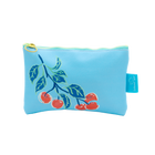 Powder Blue Cherries Jubilee Eco-Leather Stash Bag