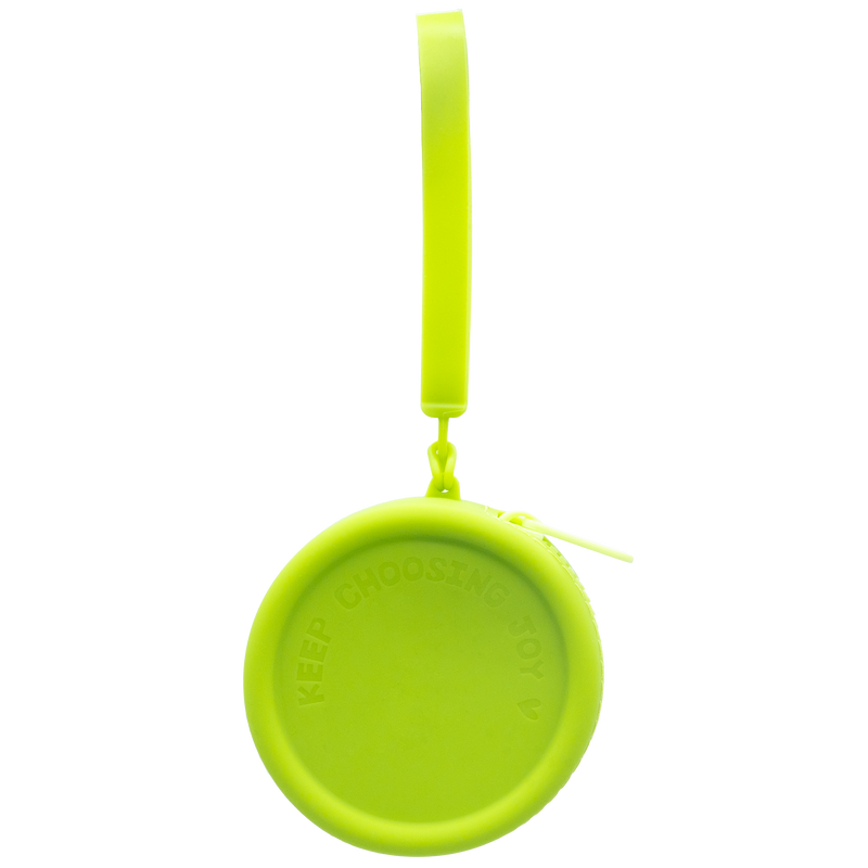 Citron Mini Wristlet Silicone Round Bag