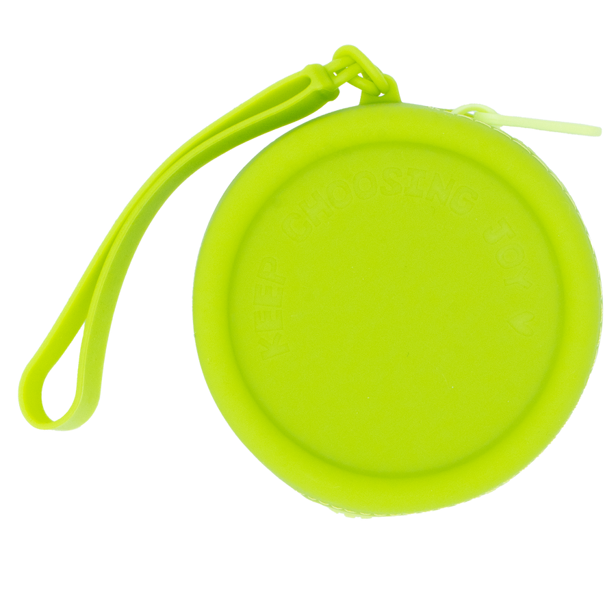 Citron Mini Wristlet Silicone Round Bag