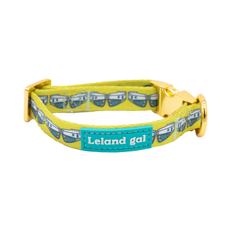 Citron Tugs Pet Collar, Xs