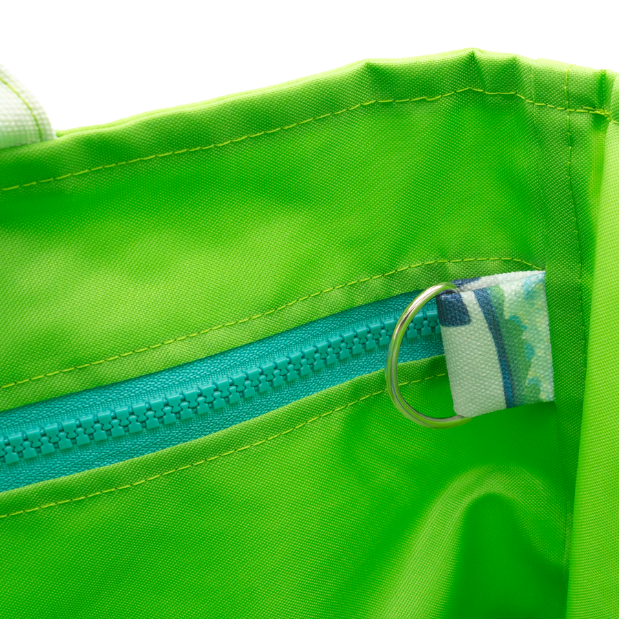 Clouds and Tugs/Lime Outside Bag