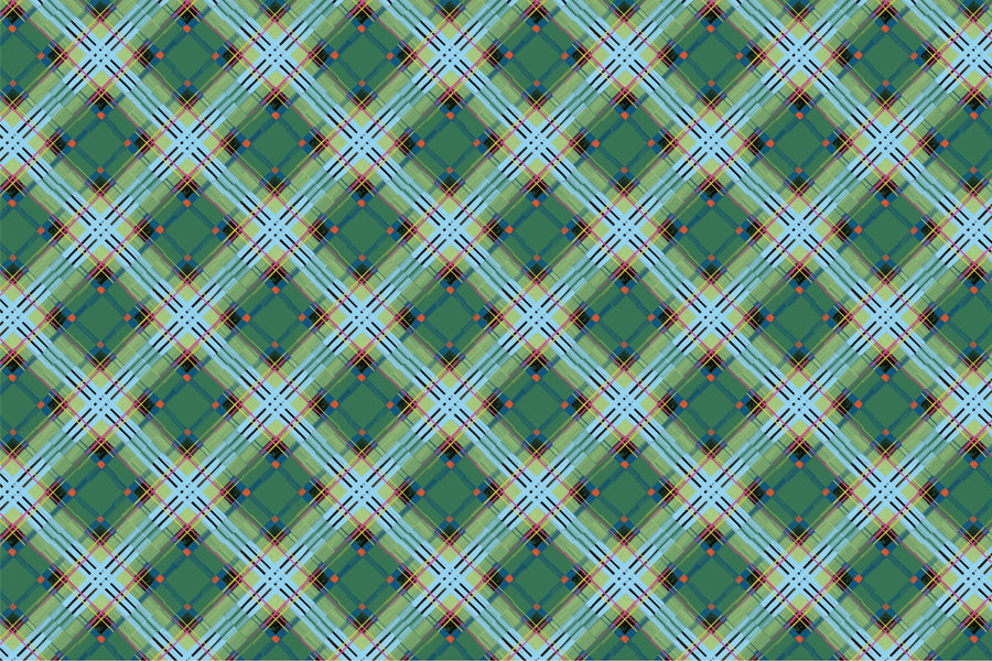 Clover Plaid Fabric