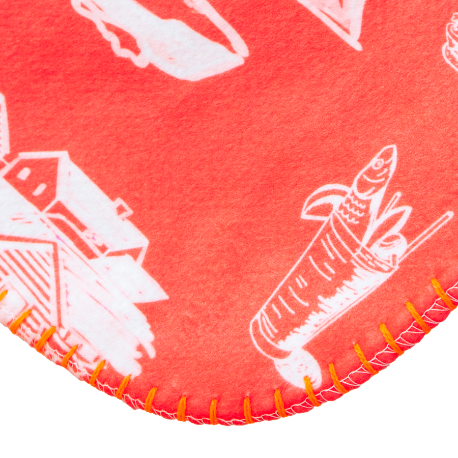 Coral Leland Toile Sherpa