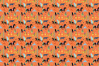 Coral Showstopper Fabric