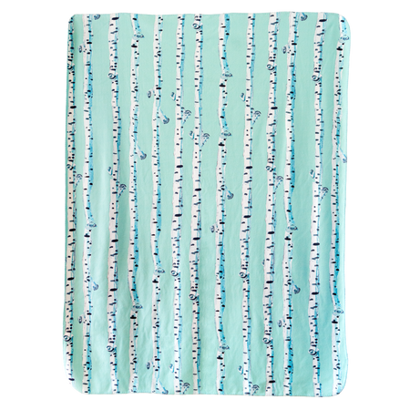 Cyan Birch Stripe Sherpa