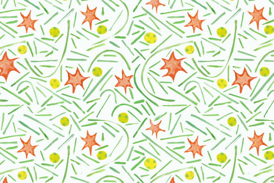 White Dink Lob Smash Fabric